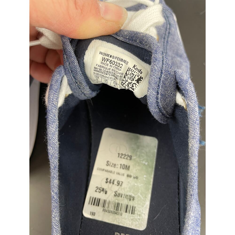 Keds Triple Kick Chambray Blue Flatform Sneakers Sz 10 - Picture 6 of 9